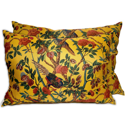 The Emperor's Pheasant Pillow Case - Cotton Sateen