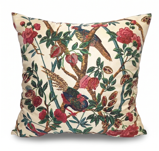 The Emperor's Pheasant Cushion Cover - Silk Satin Twill