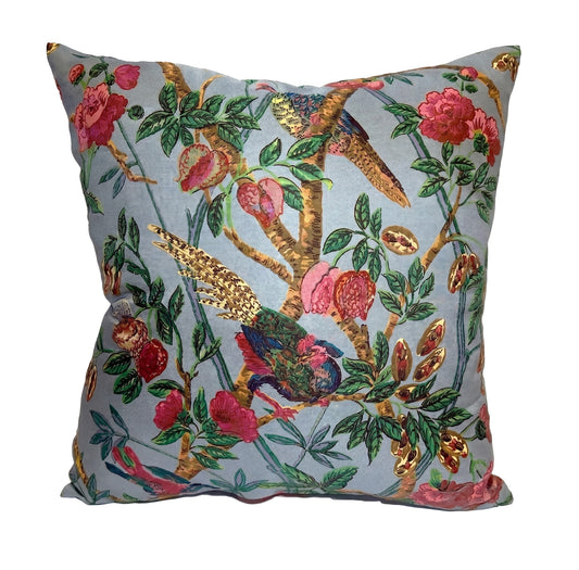 The Emperor's Pheasant Cushion Cover - Silk Satin Twill